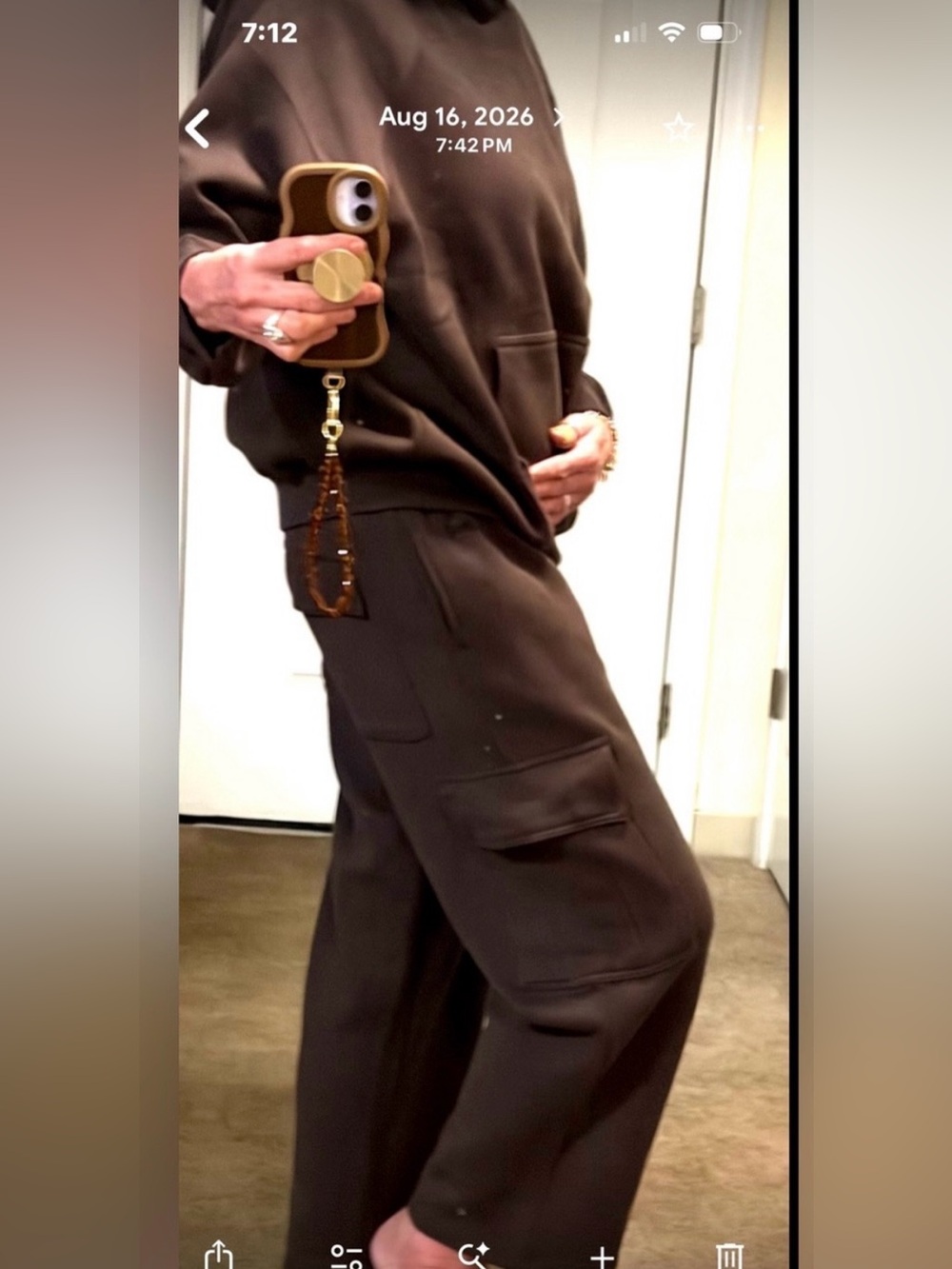 Cuffys Cape Cod Brown Hoodie & Cargo Jogger set NEW